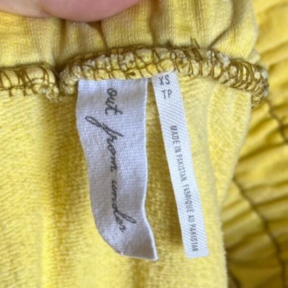 Out From Under Wyatt Drop Crotch Jogger Pant in Yellow Size XS - Picture 4 of 6